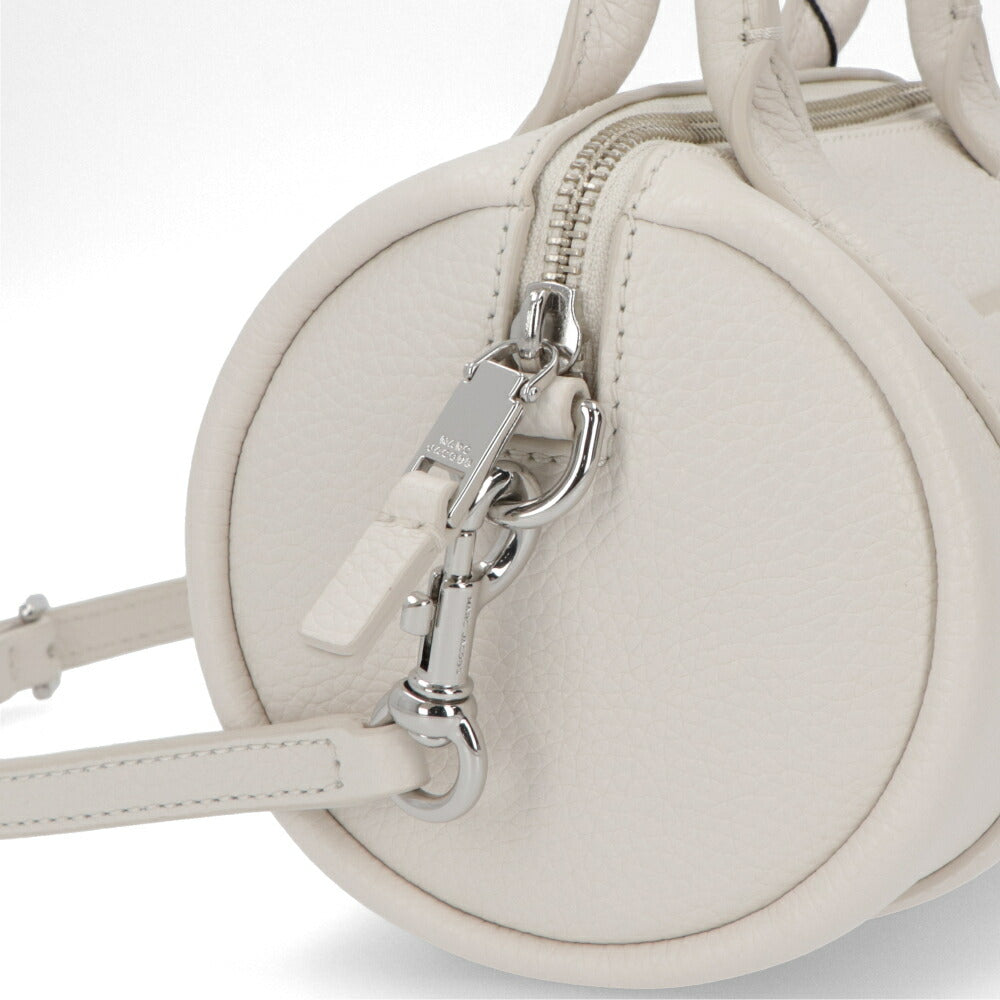 MARC JACOBS ショルダーバッグ THE LEATHER DUFFLE BAG MINI ホワイト ハンドバッグ 2WAY 2S4HCR032H02