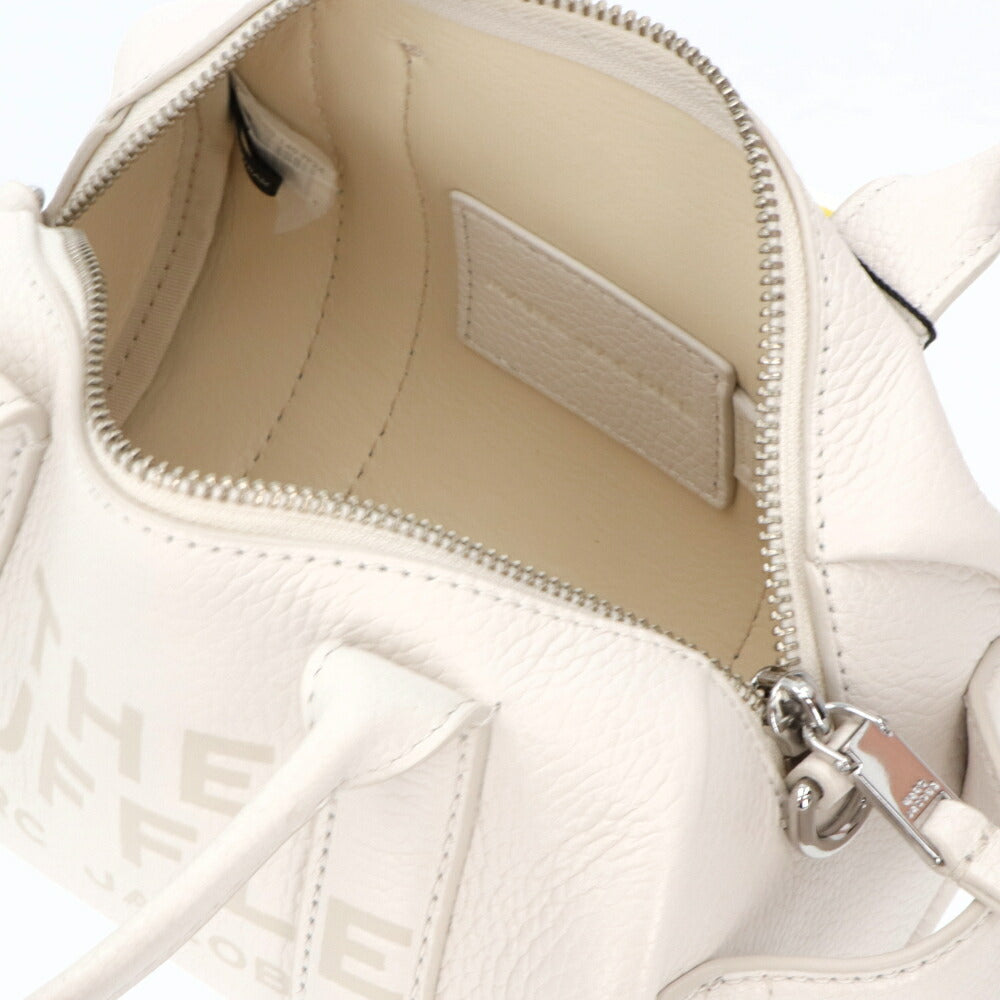 MARC JACOBS ショルダーバッグ THE LEATHER DUFFLE BAG MINI ホワイト ハンドバッグ 2WAY 2S4HCR032H02