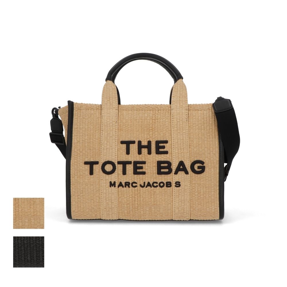 MARC JACOBS ショルダーバッグ  ブラック ベージュ トートバッグ 2WAY サマーバッグ 2S4HTT057H03