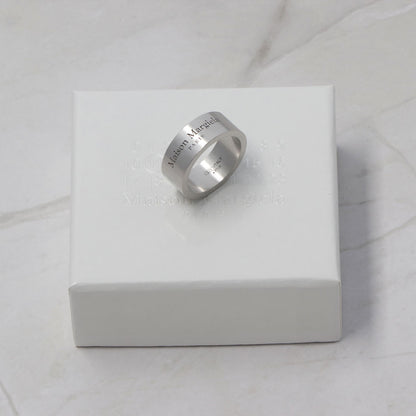 メゾン マルジェラ Maison Margiela 指輪・リング SM1UQ0082 SV0158 951 シルバー メンズ レディース ロゴリング