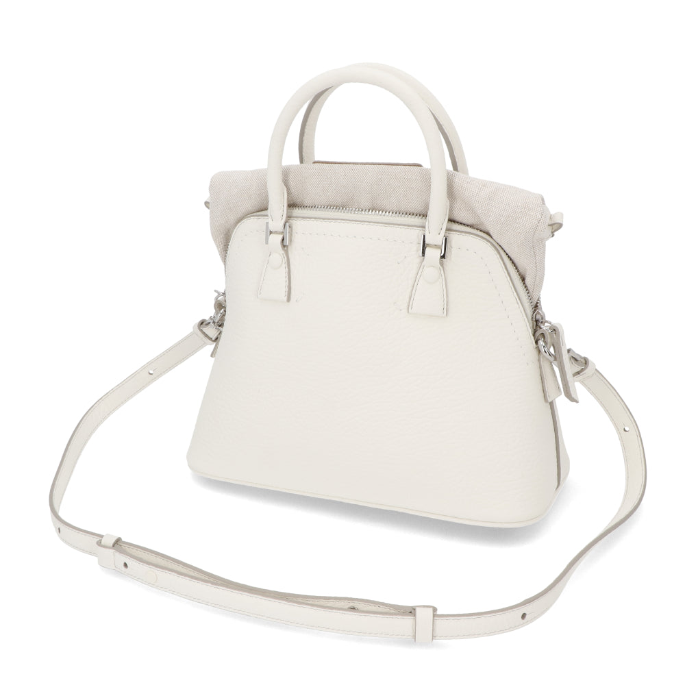 Maison Margiela 5AC ミニ ホワイト カーフ フォーステッチ