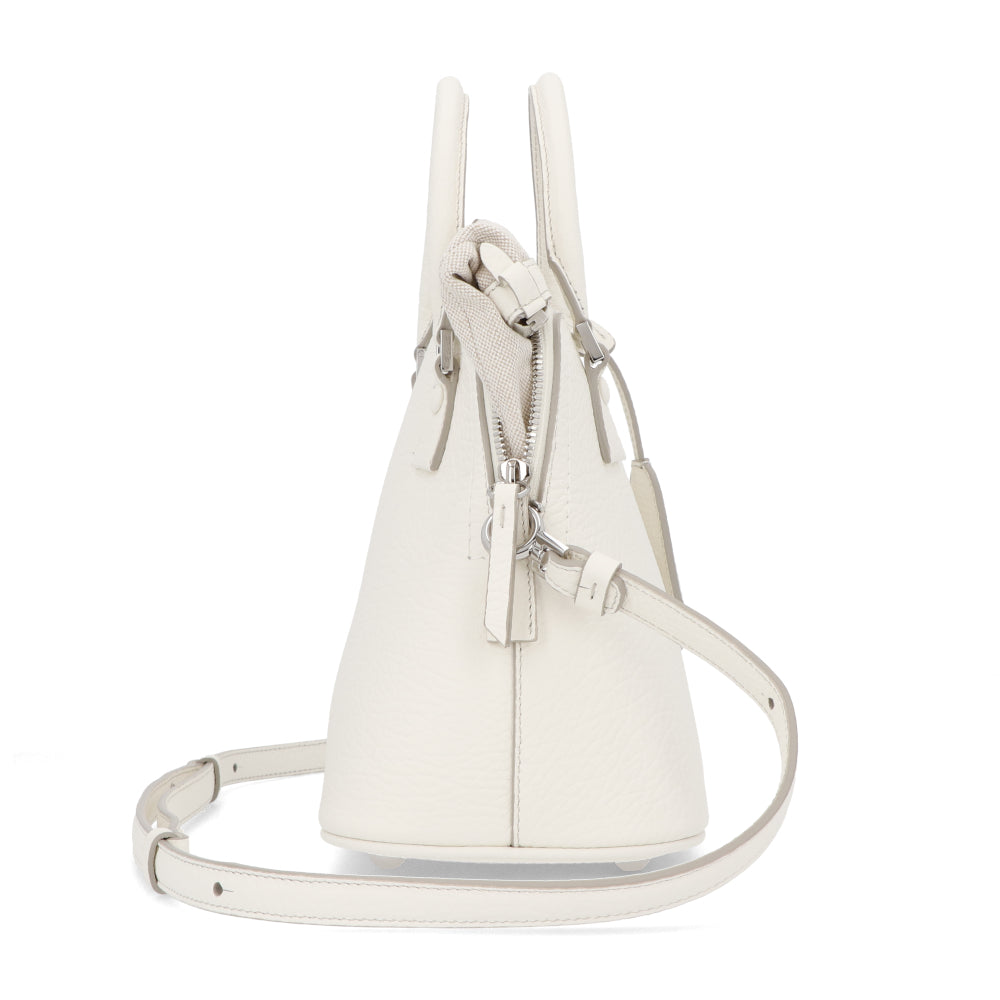 Maison Margiela 5AC ミニ ホワイト カーフ フォーステッチ