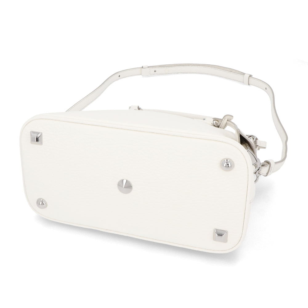 Maison Margiela 5AC ミニ ホワイト カーフ フォーステッチ