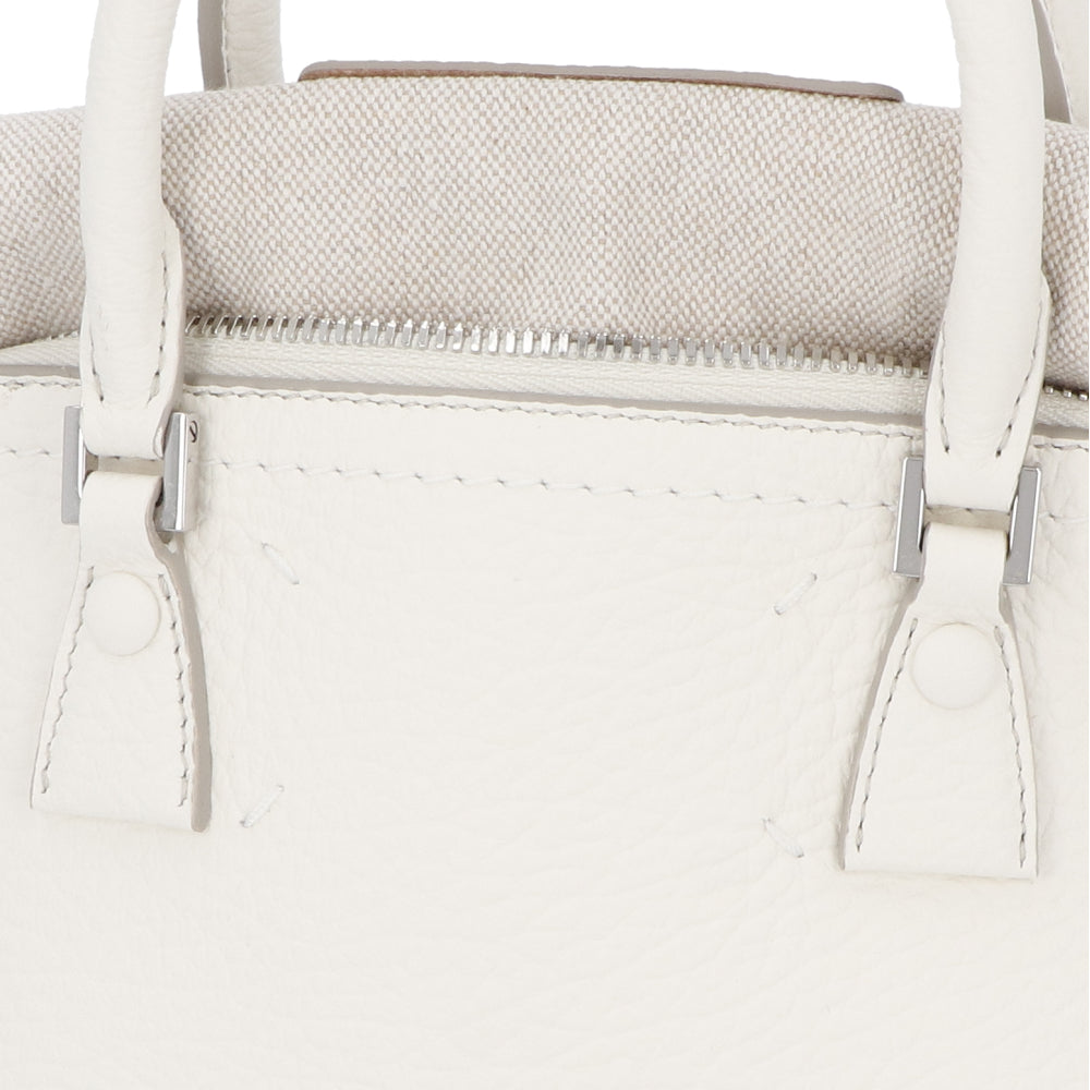 Maison Margiela 5AC ミニ ホワイト カーフ フォーステッチ