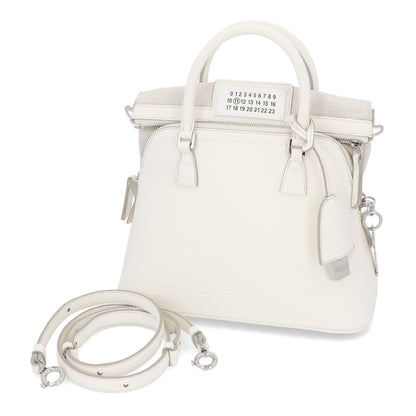 Maison Margiela 5AC ミニ ホワイト カーフ フォーステッチ