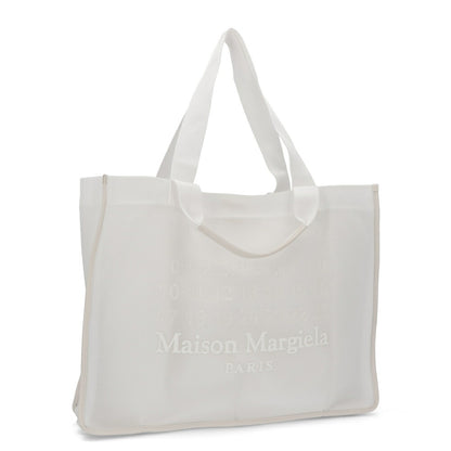 Maison Margiela トートバッグ ホワイト ナンバーロゴ