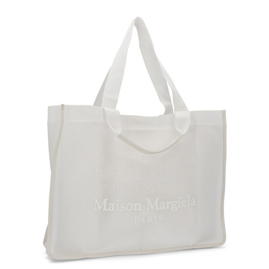 Maison Margiela トートバッグ ホワイト ナンバーロゴ