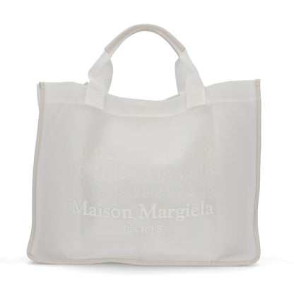 Maison Margiela トートバッグ ホワイト ナンバーロゴ