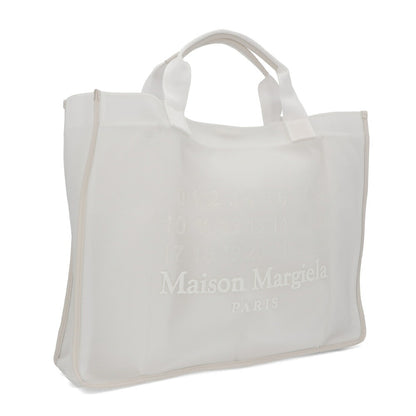 Maison Margiela トートバッグ ホワイト ナンバーロゴ