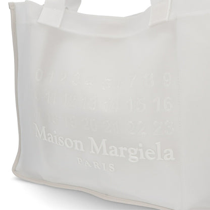 Maison Margiela トートバッグ ホワイト ナンバーロゴ