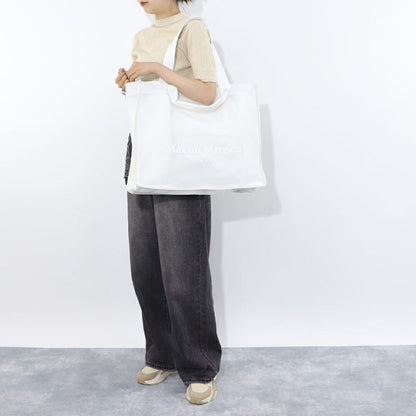 Maison Margiela トートバッグ ホワイト ナンバーロゴ