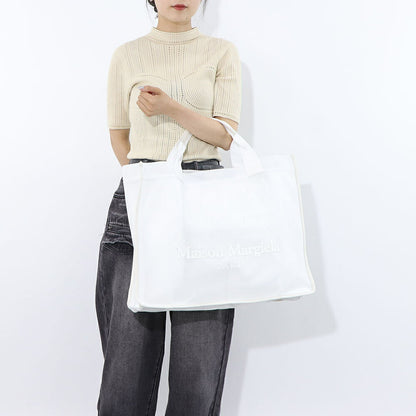 Maison Margiela トートバッグ ホワイト ナンバーロゴ