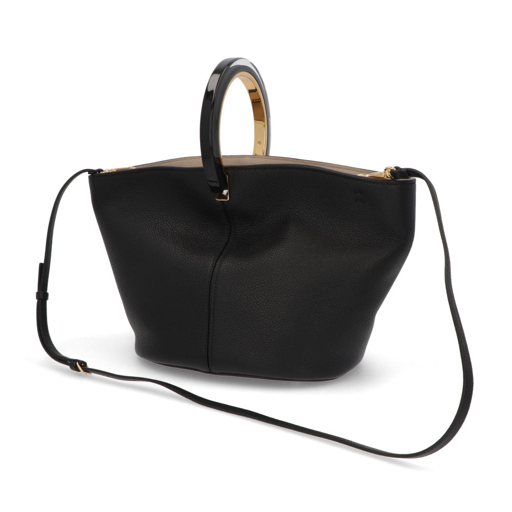マルニ MARNI バッグ ショルダーバッグ レディース PANNIER HAND BAG ブラック カーフスキン 2Way ハンドバッグ クロスボディバッグ ロゴ ゴールド金具 SCMP0067U0 LV688 Z2N99