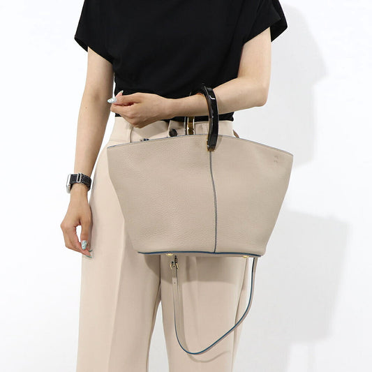 マルニ MARNI バッグ ショルダーバッグ レディース PANNIER HAND BAG ベージュ カーフスキン 2Way ハンドバッグ クロスボディバッグ ロゴ ゴールド金具 SCMP0067U0 LV688 Z2O15