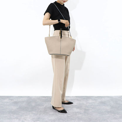 マルニ MARNI バッグ ショルダーバッグ レディース PANNIER HAND BAG ベージュ カーフスキン 2Way ハンドバッグ クロスボディバッグ ロゴ ゴールド金具 SCMP0067U0 LV688 Z2O15