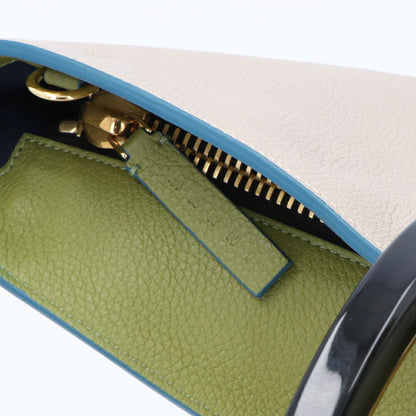 マルニ MARNI バッグ ショルダーバッグ レディース PANNIER HAND BAG ベージュ カーフスキン 2Way ハンドバッグ クロスボディバッグ ロゴ ゴールド金具 SCMP0067U0 LV688 Z2O15