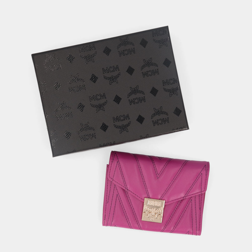 エムシーエム MCM MYS8APA83 財布 パープル レディース