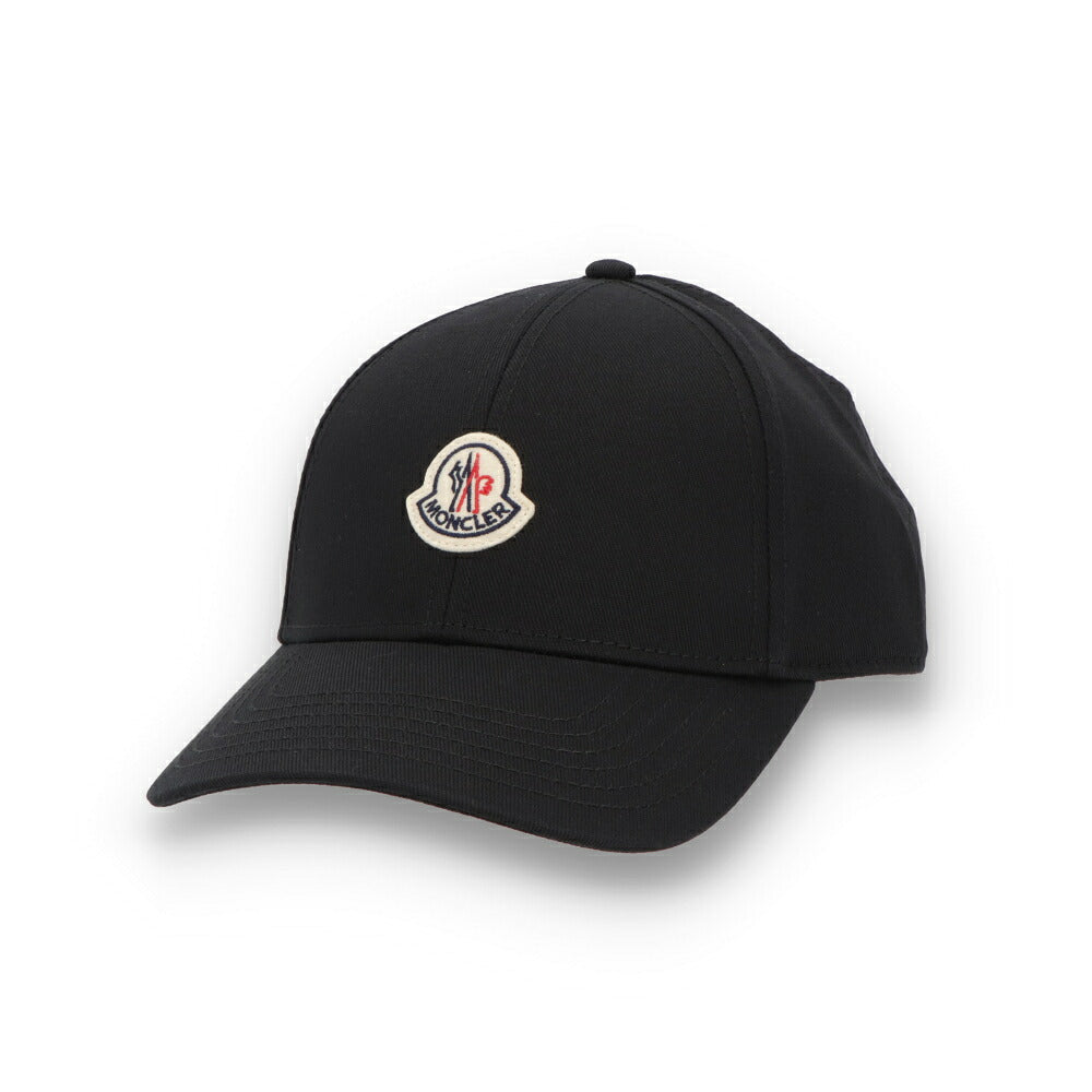 MONCLER モンクレール ユニセックス 帽子 キャップ ブラック コットン ベースボールキャップ 3B00037 4863