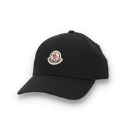 MONCLER モンクレール ユニセックス 帽子 キャップ ブラック コットン ベースボールキャップ 3B00037 4863