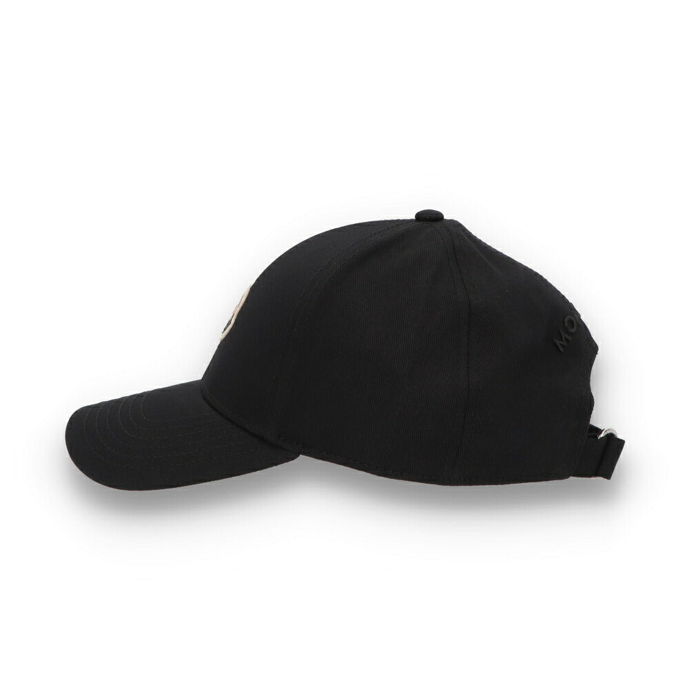 MONCLER モンクレール ユニセックス 帽子 キャップ ブラック コットン ベースボールキャップ 3B00037 4863