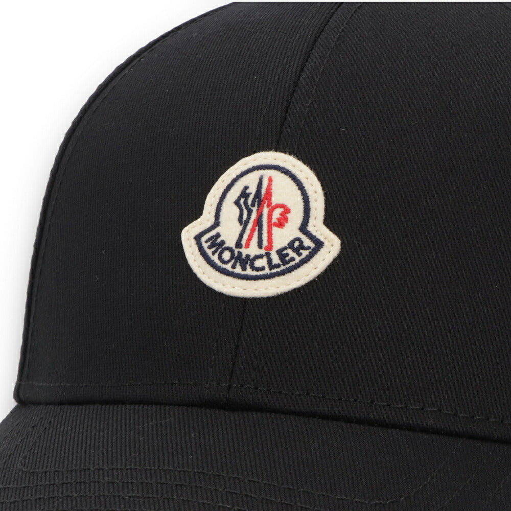 MONCLER モンクレール ユニセックス 帽子 キャップ ブラック コットン ベースボールキャップ 3B00037 4863