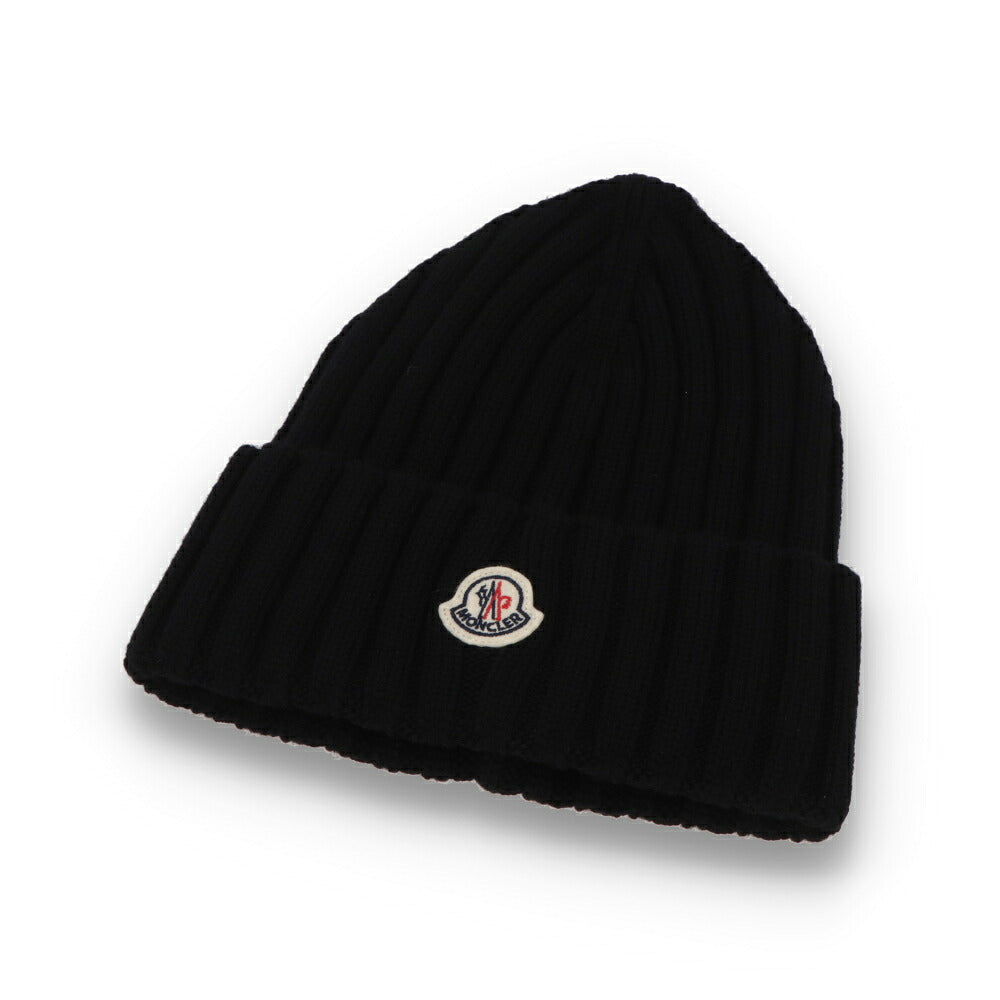 MONCLER モンクレール レディース 帽子 ニット帽 オフホワイト レッド ブラック ウール ニットキャップ ビーニー 3B00036 A9327