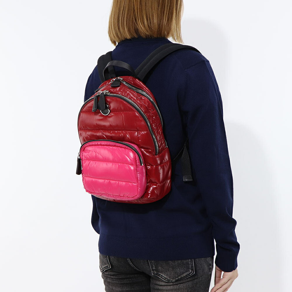 MONCLER バックパック KILIA MM レッド×ピンク ナイロン