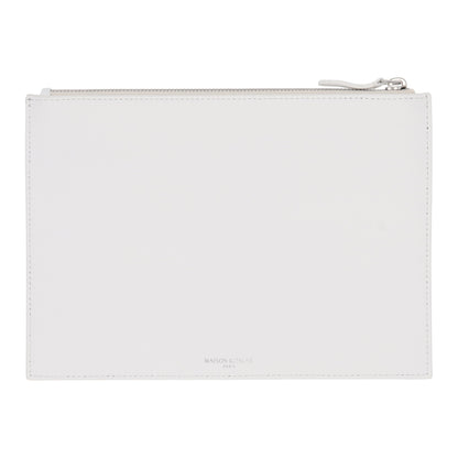 メゾン キツネ ポーチ ホワイト ライトブルー