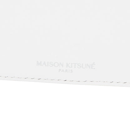 メゾン キツネ ポーチ ホワイト ライトブルー