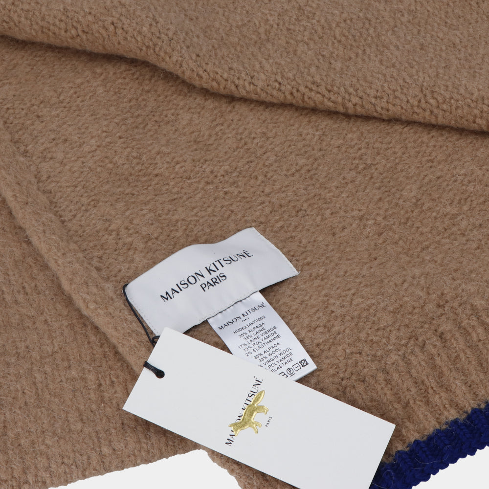 メゾン キツネ MAISON KITSUNE ストール ベージュ