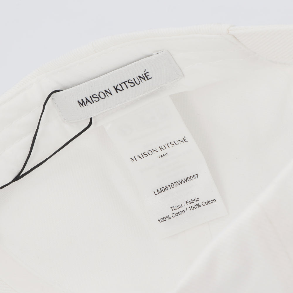 メゾン キツネ LM06103WW0087 キャップ ホワイト