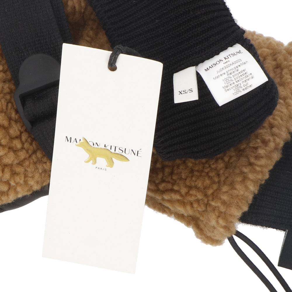 メゾン キツネ MAISON KITSUNE 手袋 ミトン ボア