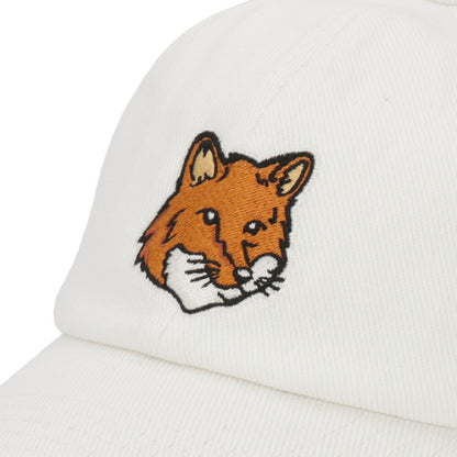 MAISON KITSUNE 帽子 キャップ ユニセックス  ホワイト フォックスパッチ