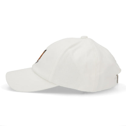 MAISON KITSUNE 帽子 キャップ ユニセックス  ホワイト フォックスパッチ