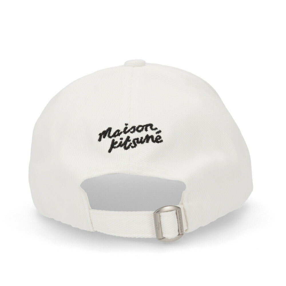 MAISON KITSUNE 帽子 キャップ ユニセックス  ホワイト フォックスパッチ