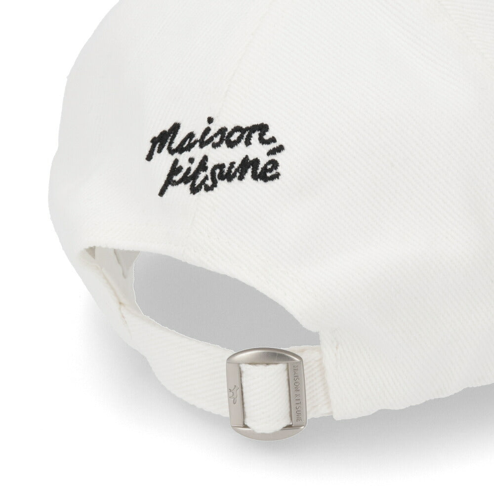 MAISON KITSUNE 帽子 キャップ ユニセックス  ホワイト フォックスパッチ