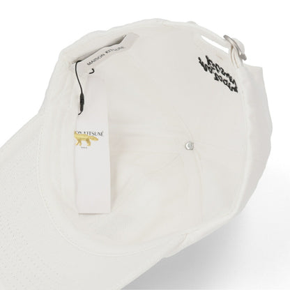 MAISON KITSUNE 帽子 キャップ ユニセックス  ホワイト フォックスパッチ