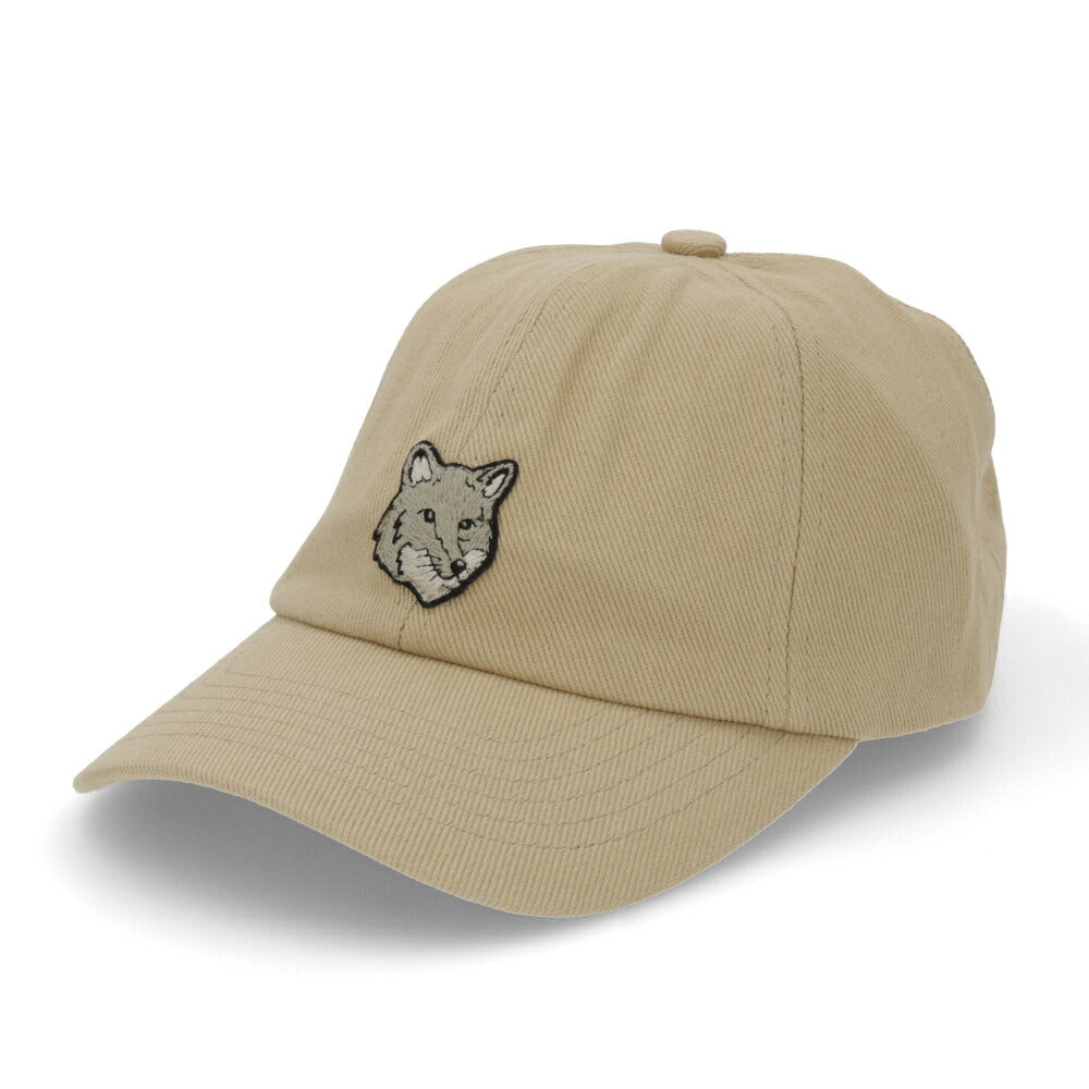 MAISON KITSUNE 帽子 キャップ ユニセックス  ベージュ フォックスパッチ
