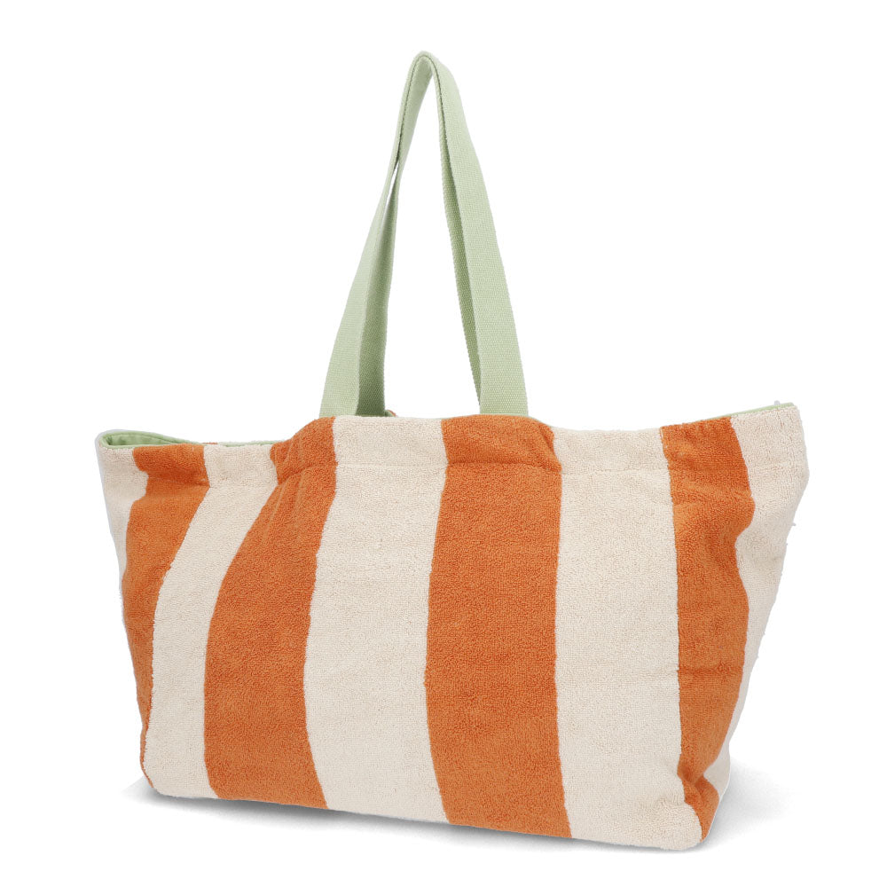 MAISON KITSUNE トートバッグ CKU08802 P850 オレンジ×ホワイト