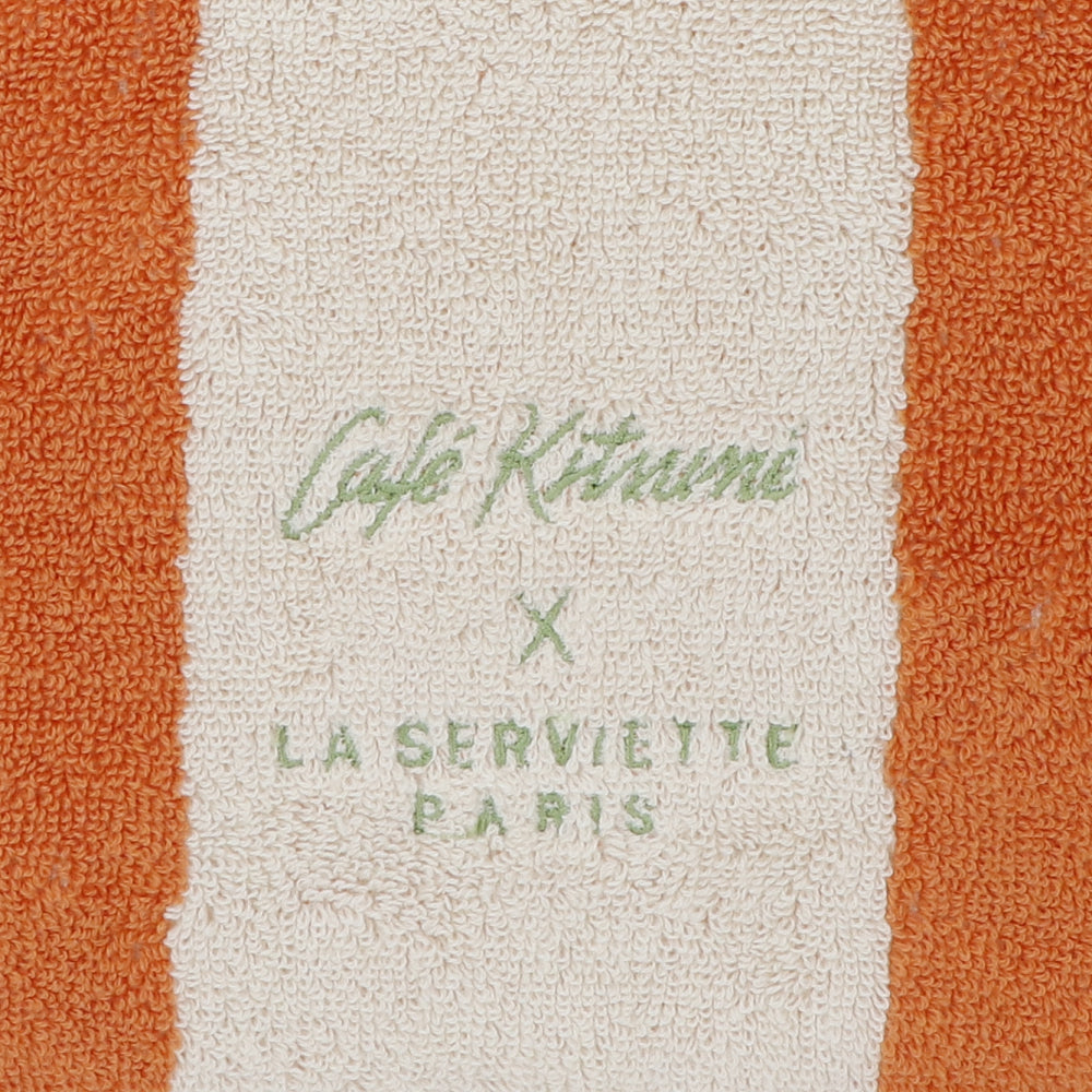 MAISON KITSUNE トートバッグ CKU08802 P850 オレンジ×ホワイト