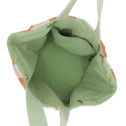 MAISON KITSUNE トートバッグ CKU08802 P850 オレンジ×ホワイト