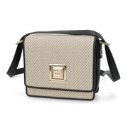 Max Mara ショルダーバッグ ブラック×ベージュ サマーバッグ