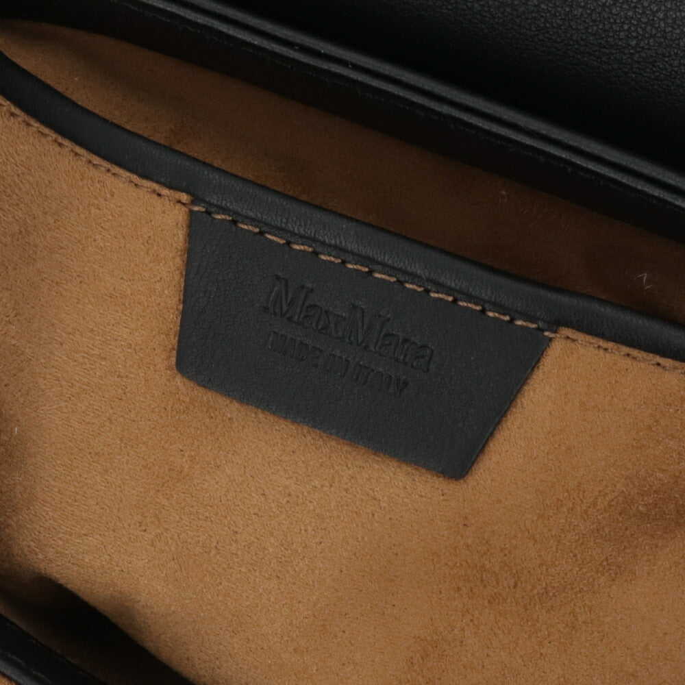 Max Mara ショルダーバッグ ブラック×ベージュ サマーバッグ