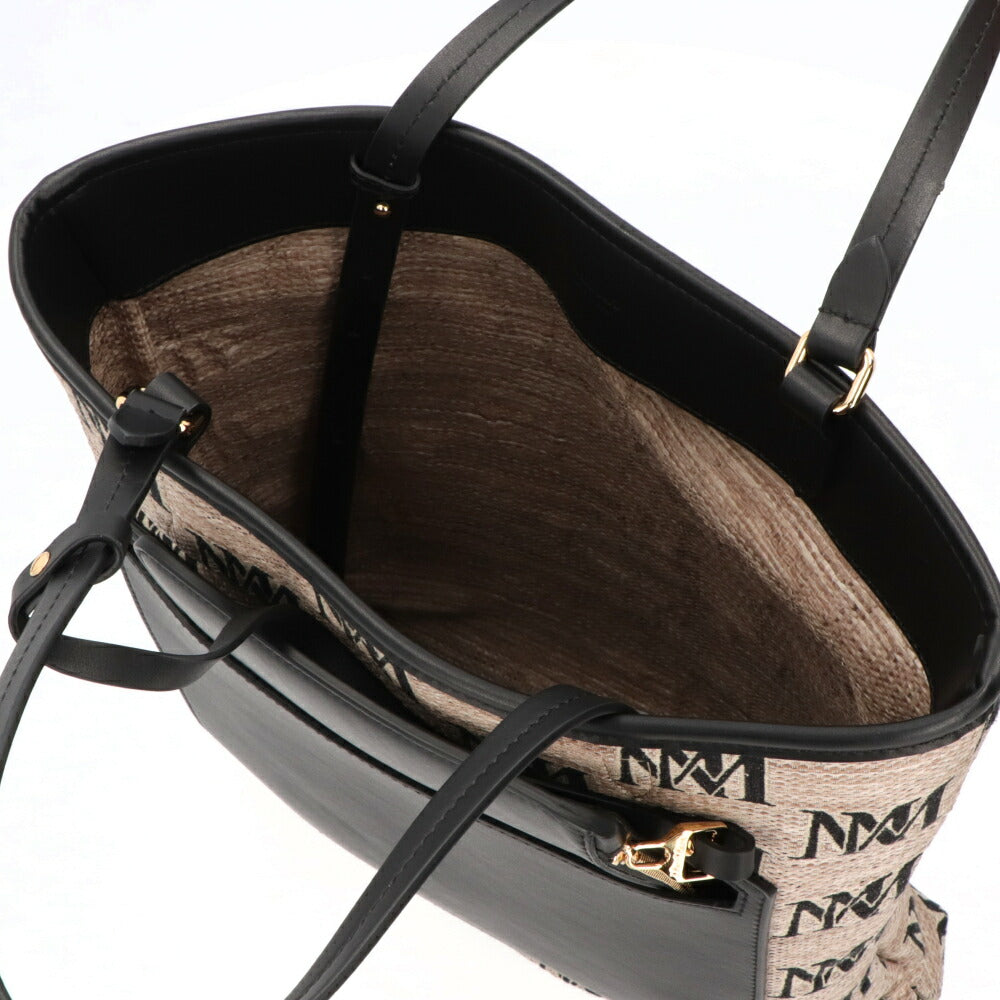 Max Mara トートバッグ  ベージュ系×ブラック モノグラム 14511042
