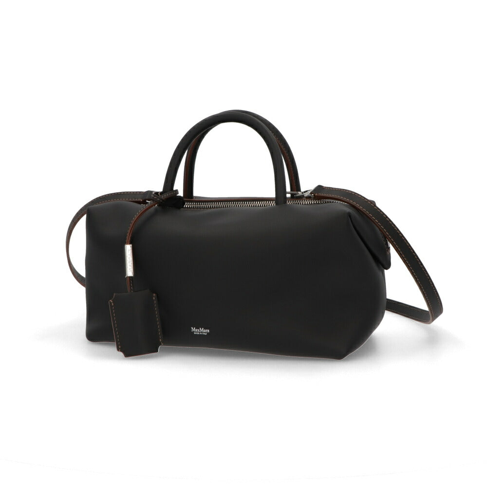 Max Mara ショルダーバッグ  ブラック ライトブラウン ハンドバッグ クロスボディバッグ HOLDALLM ホールドオール 24516071