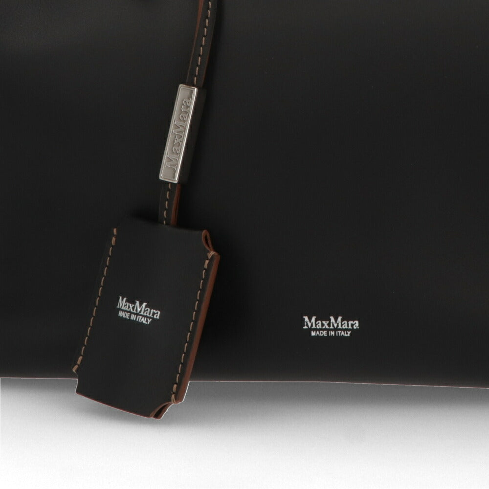 Max Mara ショルダーバッグ  ブラック ライトブラウン ハンドバッグ クロスボディバッグ HOLDALLM ホールドオール 24516071