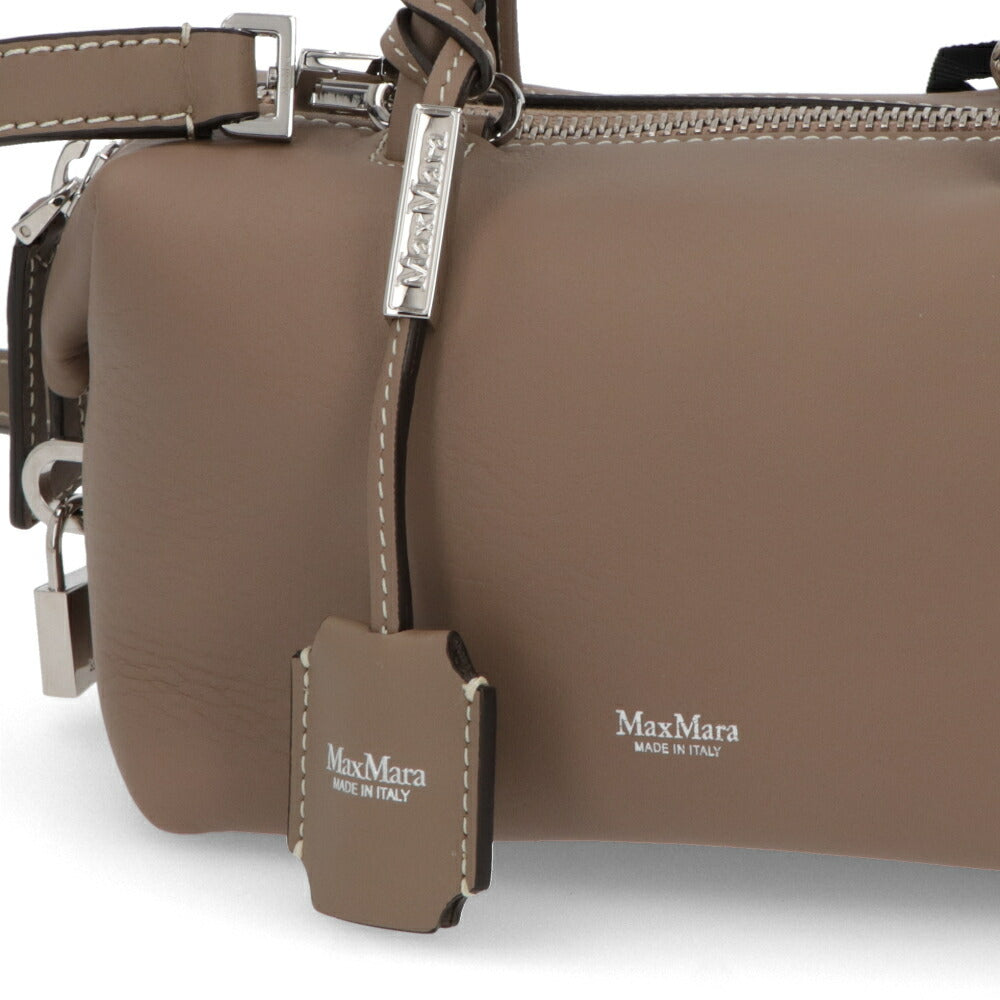 Max Mara ショルダーバッグ  ブラック ライトブラウン HOLDALLS ハンドバッグ ミニバッグ 2WAY 24516081