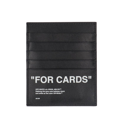オフホワイト Off-White カードケース OMND005E19853057 1010 ユニセックス ブラック ロゴ シンプル レザー 本革 新品