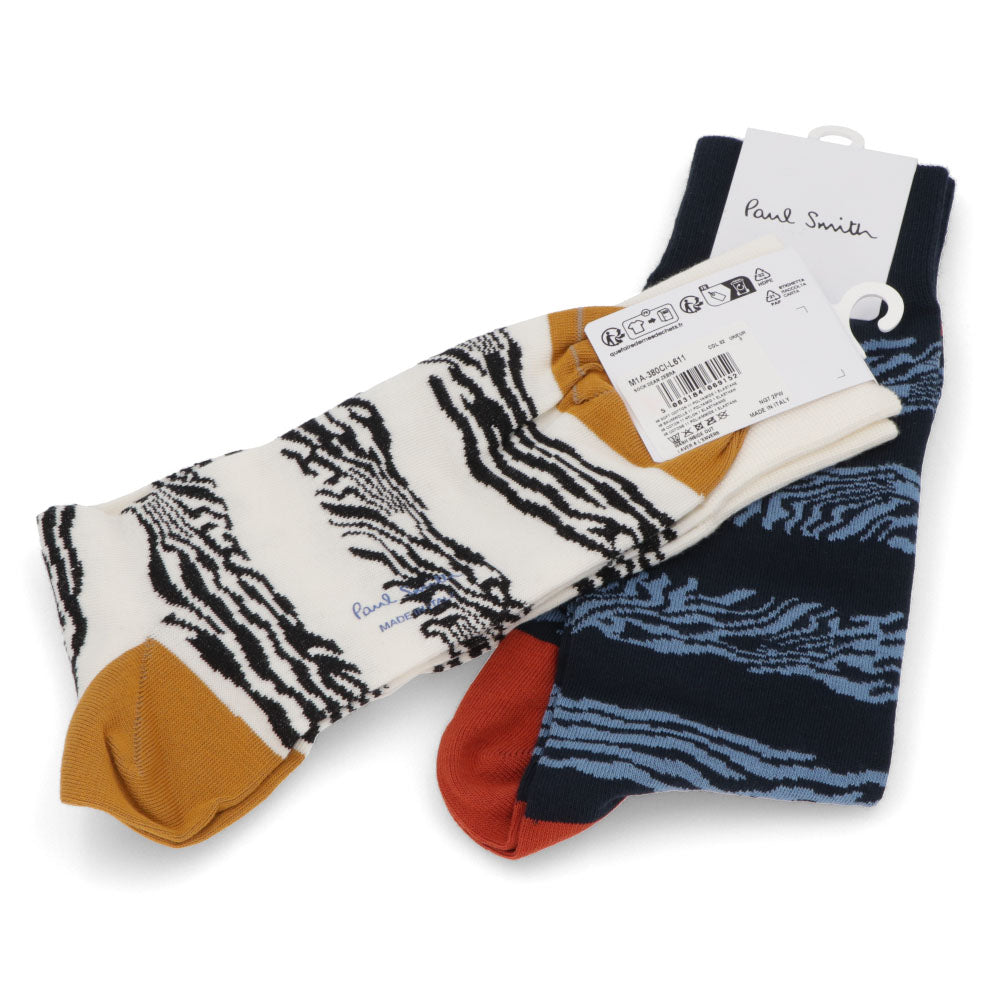 Paul Smith 靴下 SOCK DEAN ZEBRA ゼブラ柄