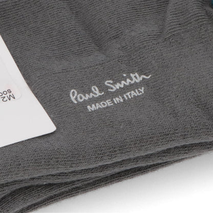 ポール スミス Paul Smith 雑貨 キッズ SOCK PS BIG BUNNY グレー ブラック コットン ポリアミド エラスタン 靴下 ソックス ワンカラー ワンポイント ハイソックス うさぎ バニー M2A-400MO-K321